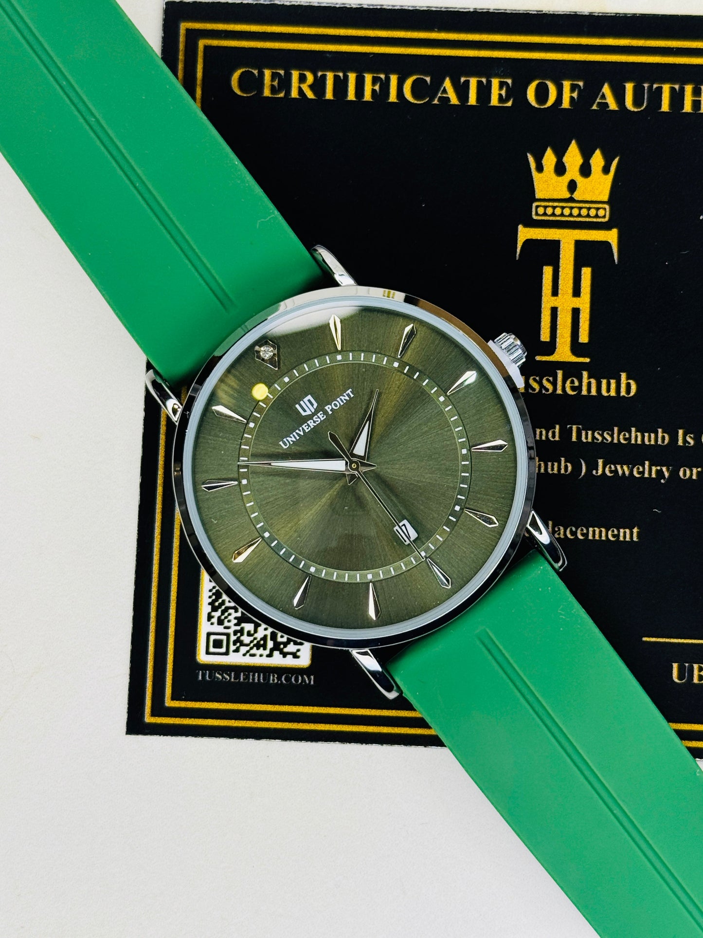 Forest Green Slim Balloon Universe Point Watch