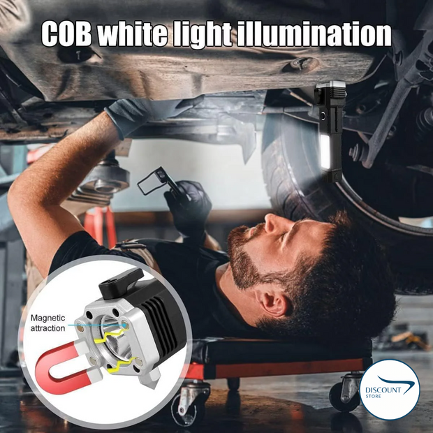 مصباح يدوي LED متعدد الوظائف - (مستورد)