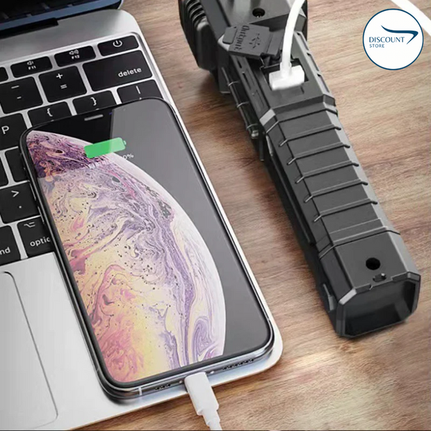 مصباح يدوي LED متعدد الوظائف - (مستورد)