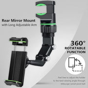 مشبك دوار بزاوية 360 درجة للرؤية الخلفية للسيارة 