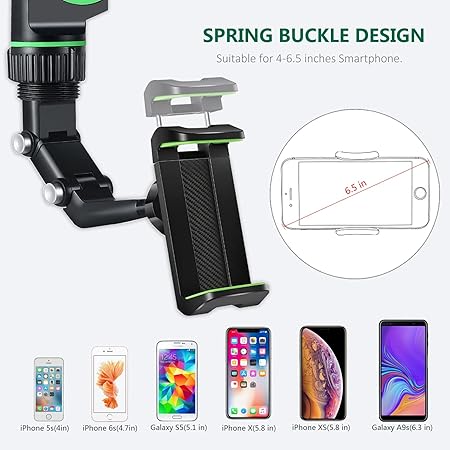 مشبك دوار بزاوية 360 درجة للرؤية الخلفية للسيارة 