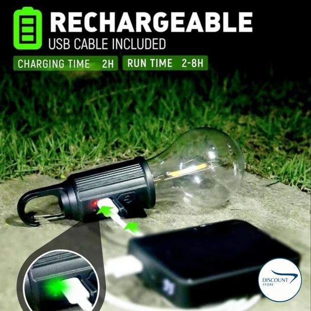 مصباح تخييم LED قابل لإعادة الشحن (مستورد)