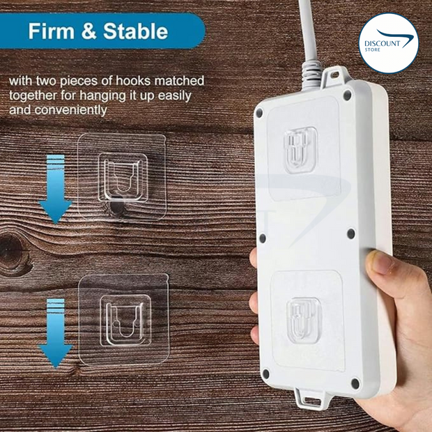 خطافات حائط ذاتية اللصق مزدوجة الجوانب - (مستوردة)