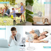 مروحة تلسكوبية محمولة قابلة للطي