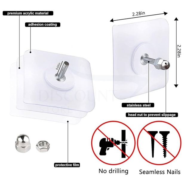 ملصقات براغي خالية من الثقب - (مستوردة)