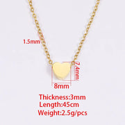 K Gold Plated Heart Necklace