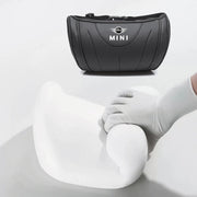 وسادة رقبة جلدية صغيرة للسيارة